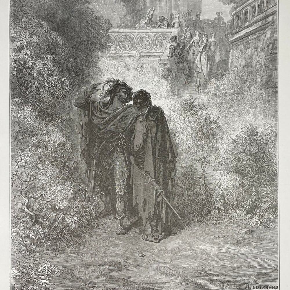 Dore, Fables, Fox and Grapes, Wolves and Sheep, Print, Bookplate ~ 240706-WH 290